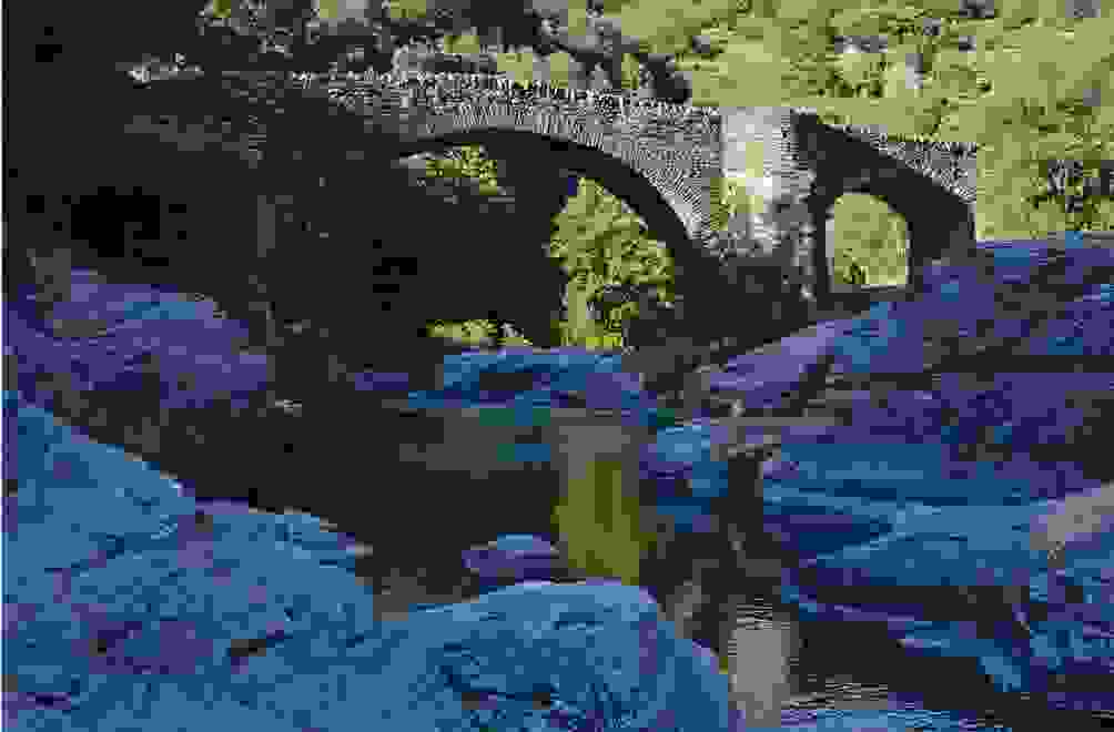 Pont du Rouge nahe Sablière – eine wunderbare Badestelle an der Drobie