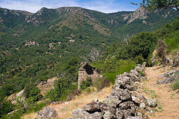 Auf einem Wanderweg bei Sablières
